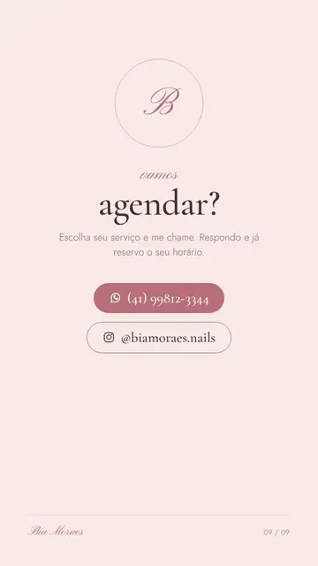 Página com botões de WhatsApp e Instagram
